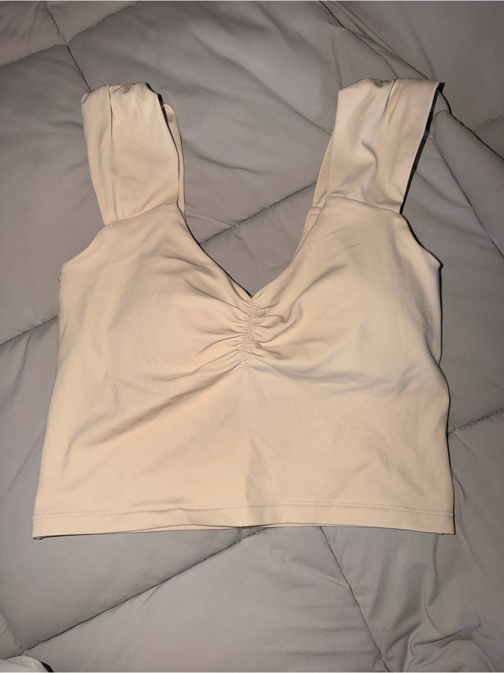 aerie ruched sports bra top